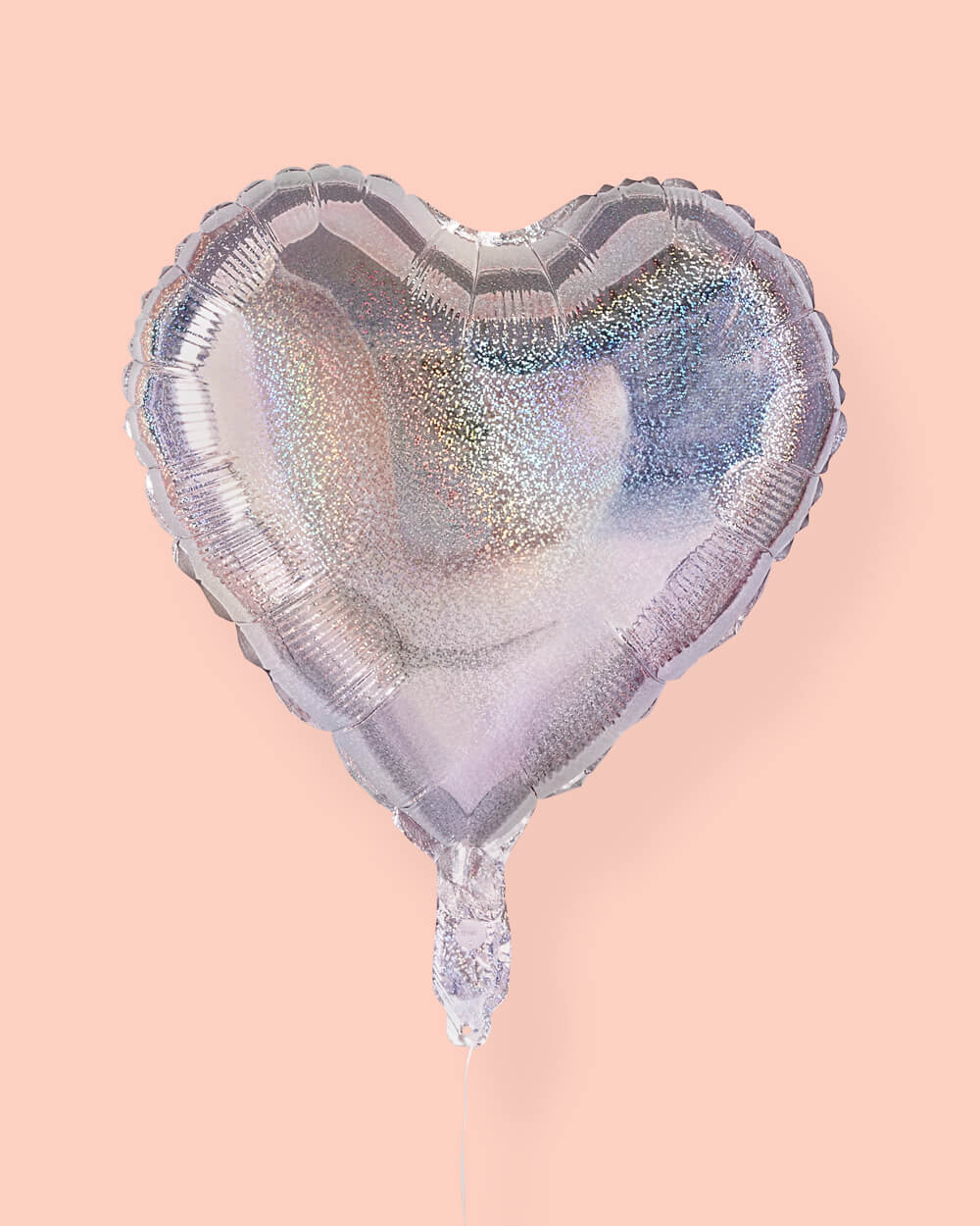 Shimmer Heart Balloons - 4 iridescent balloons