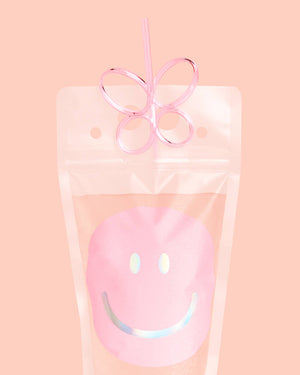 Smiley Sippers - 16 pouches + straws