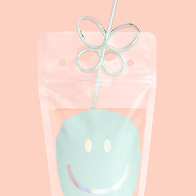 Smiley Sippers - 16 pouches + straws