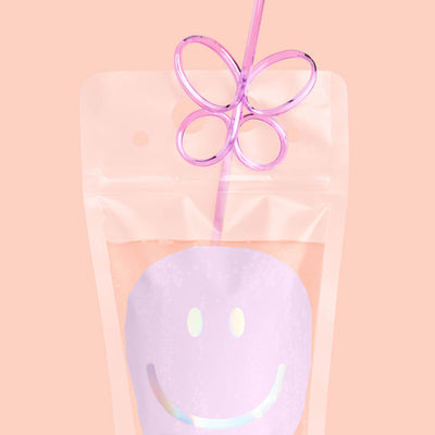 Smiley Sippers - 16 pouches + straws