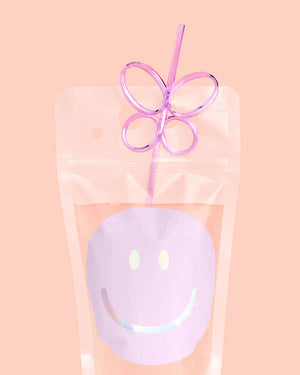 Smiley Sippers - 16 pouches + straws