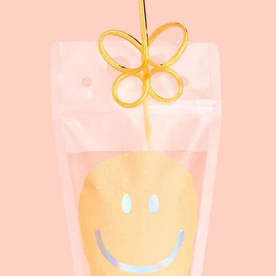 Smiley Sippers - 16 pouches + straws
