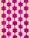 Flower Power Curtain - hot pink foil curtain
