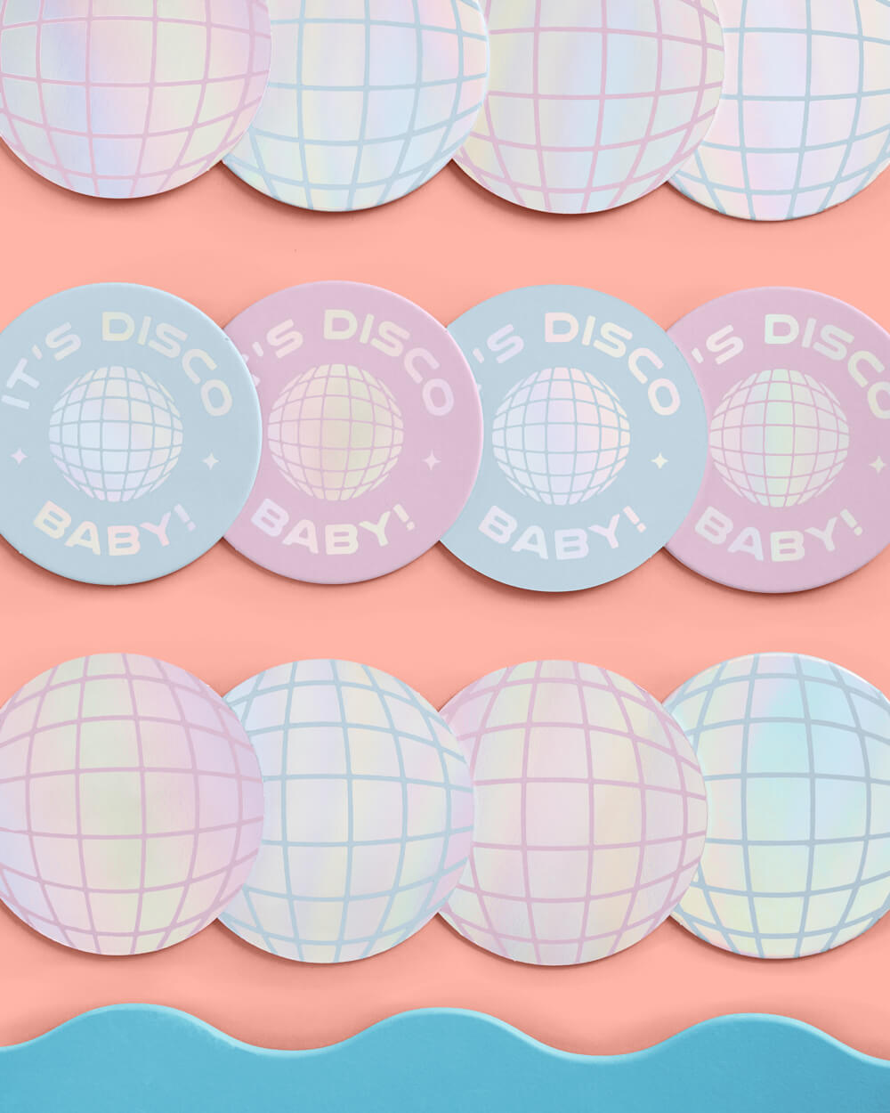 It's Disco, Baby! Coasters - 16 paper coasters