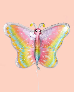 Butterfly Balloon - 35" pastel foil balloon