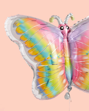 Butterfly Balloon - 35" pastel foil balloon