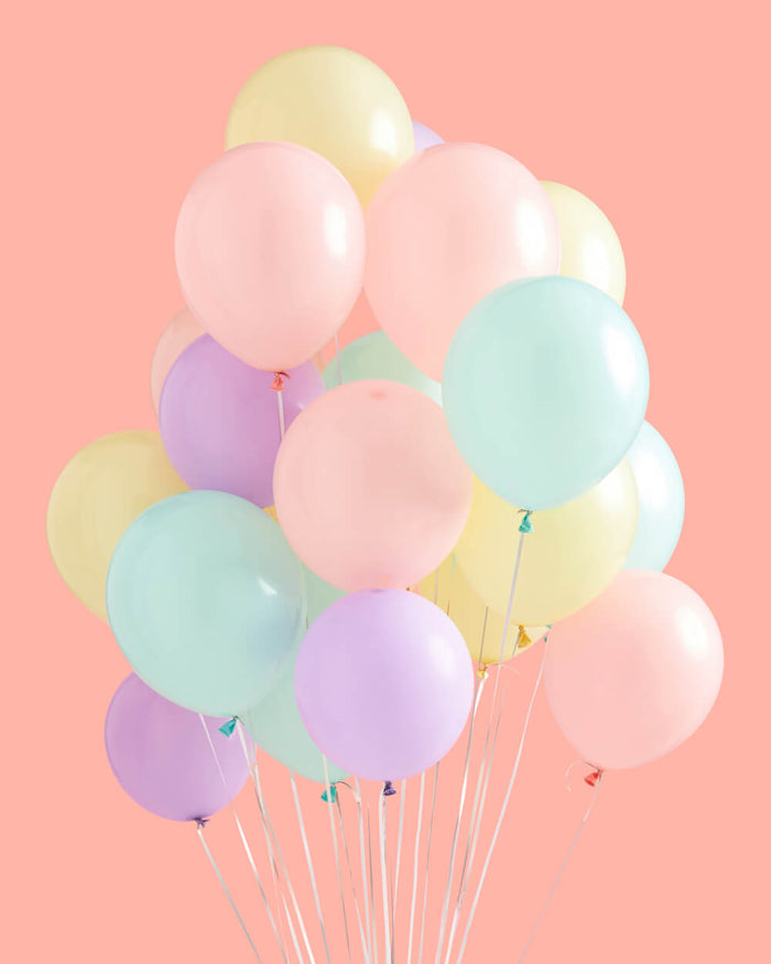 Pastel Balloon Pack - 24 matte balloons