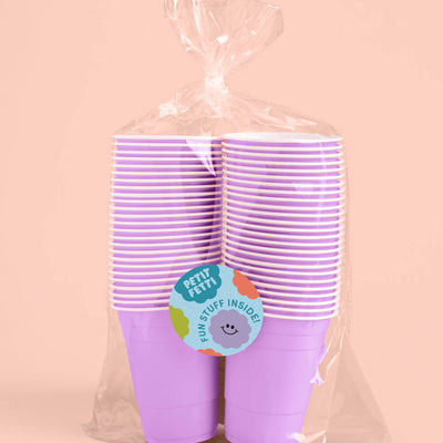 Purple Party Cups - 50 matte 16 oz cups