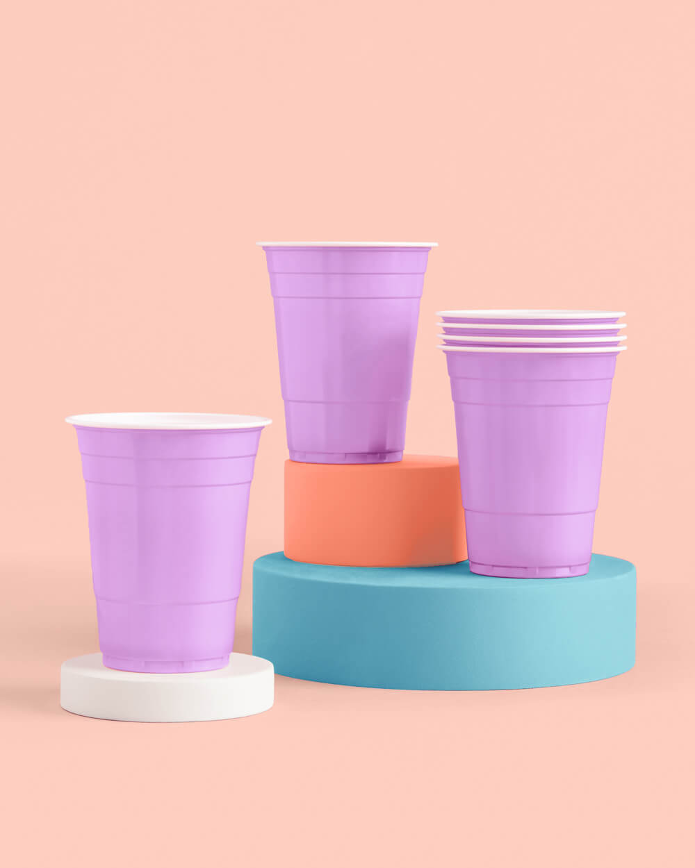 Purple Party Cups - 50 matte 16 oz cups – Petit Fetti