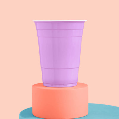 Purple Party Cups - 50 matte 16 oz cups