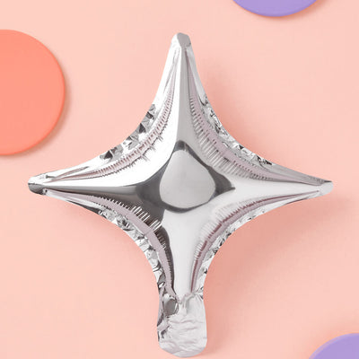 Sparkle Balloon - 6 pc silver foil set