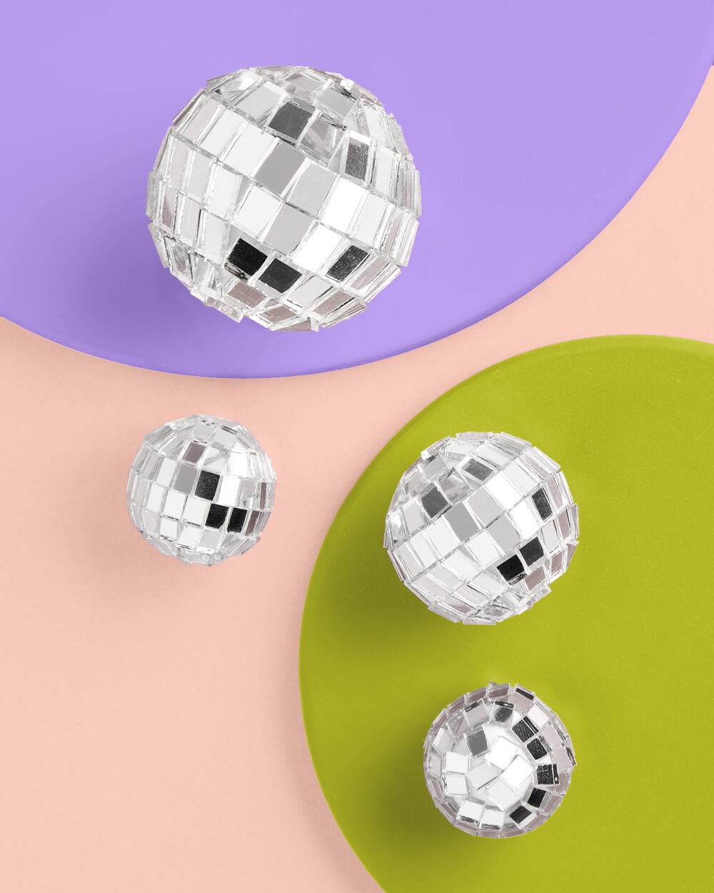 It's Disco, Baby! Topper - 4 disco ball cake toppers