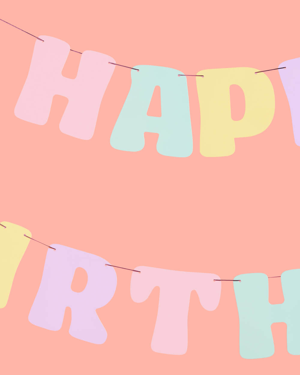 Pastel Party Banner - matte pastel banner