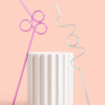 Pastel Party Straws - 20 reusable straws