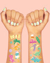 Cute Dino Tats - 40 foil temporary tattoos